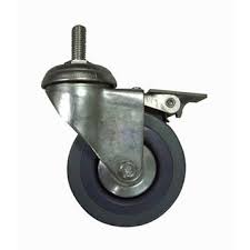 Roulette Pivotante Avec Frein A Tige Filetee Pour Collectivites Diametre 75 Mm Leroy Merlin Tige Filetee Roulette Tige