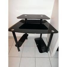 Bureau En Verre Noir Bureau En Verre Noir Bureau Turbo En Verre Trempe Noir Bureau Verre Office Desk Desk Decor