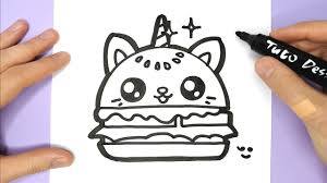 Comment Dessiner Et Colorier Un Hamburger Chat Licorne Kawaii Coloriage Pour Enfants Youtube Coloriage Kawaii Dessin Kawaii Kawaii Licorne