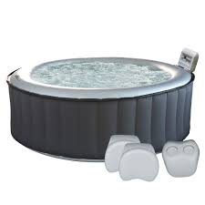 Pack Spa Gonflable Rond O180cm Silver Cloud 4 Places Taille Tu Spa Gonflable Gonflable Et Jacuzzi Gonflable