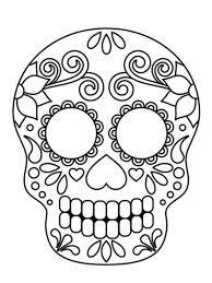 Coloriage Tete De Mort Mexicaine 20 Dessins A Imprimer Halloween Halloween Manualidades Raskraski Shablony Ptic Cherep