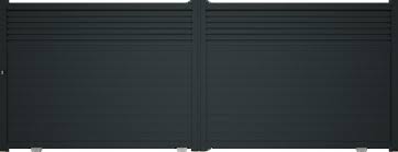 Portail Coulissant Aluminium Gris Anthracite Vento L 4 06 X H 1 60 M Brico Depot