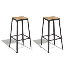 Tabouret De Bar Chicago Noir Et Bois X2 Tabouret Et Tabouret De Bar Salle A Manger Et Cuisine Meuble Gifi Tabouret De Bar Tabouret Tabouret De Bar Bois