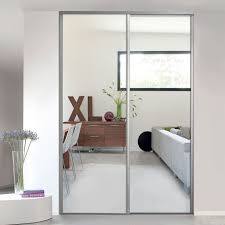 1 Porte De Placard Coulissante Miroir 62 2 X 245 6 Cm Valla Portes De Placard Coulissantes Miroir Porte Placard Porte Placard Coulissante
