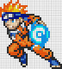 Pixel Art Naruto En 2020 Pixel Art Anime Dessin Petit Carreau Pixel Art Minecraft