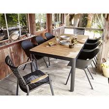 Laissez Vous Seduire Par Ce Salon De Jardin Kea Kota Le Plateau En Teck De La Table Kea Contr Table Et Chaises Table Et Chaises De Jardin Table De Jardin Bois