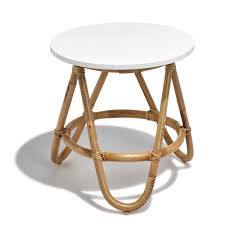 Bout De Canape Inaya En Rotin Blanc Table Basse Et D Appoint Salon Meuble Gifi Bout De Canape Meuble Gifi Table Basse