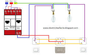 Schema De Cablage Du Double Allumage Va Et Vient Schema Electrique Schema Branchement Electrique