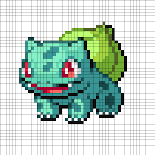 Pokemon Hama Perles Repasser Bulbasaur Point De Croix Pokemon Perles A Tisser Motifs Perler