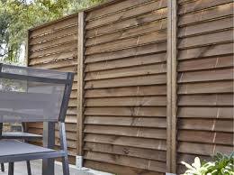 Idee Jardin Une Cloture Pour S Isoler Cour Arriere Panneau Bois Jardin Persienne Bois Et Palissade Jardin