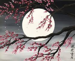 Sakura Painting Cherry Blossom Tree En 2020 Peinture De Cerisiers En Fleur Peinture Japonaise Peinture Murale