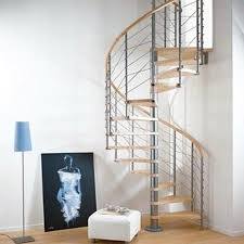 Escalier Colimacon Rond Ring Line Marches Bois Structure Metal Chrome Escalier En Colimacon Fabriquer Escalier Bois Escalier