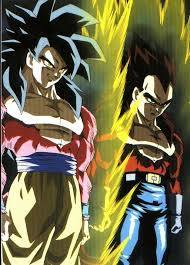 Goku Vegeta Ss4 Shadow Dragon Dragon Ball Gt Anime