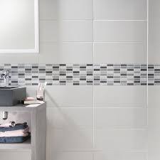 Carrelage Mural Melotti Blanc 20 X 50 Cm Carrelage Salle De Bain Salle De Bain Salle De Bain Castorama