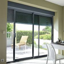 Baie Coulissante Avec Volet Roulant Integre Gris L 240 Cm Castorama Baie Vitree Coulissante Baie Vitree Volet Roulant