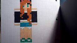 Comment Faire Un Skin Minecraft Fille Avec Casquette En Dessin Avec Des Carreaux Youtube Dessin Carreau Skin Minecraft Fille Minecraft