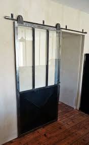 Porte Coulissante Type Atelier Rail A L Ancienne Et Pointe De Diamant Porte Coulissante Style Atelier Porte Coulissante Porte Coulissante Verriere