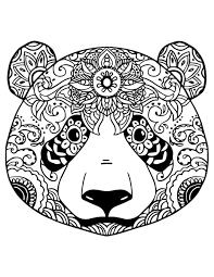 Coloriage Gratuit Adorable Panda A Colorier Coloriage Mandala Animaux Mandala Animaux Coloriage Mandala