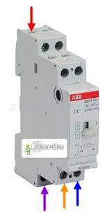 Cablage Branchement Telerupteur Abb Unipolaire Voir Schema Projets Electriques Installation Electrique Maison Electricite Schema