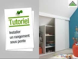 Comment Installer Un Rangement Sous Pente Leroy Merlin Youtube Reclaimed Doors Interior Design Living Room Locker Storage