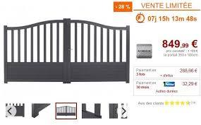 Portails Et Portillon Battant En Aluminium Cynon Pas Cher Prix Promo Portail Vente Unique 849 99 Ttc Au Lieu De 1 189 Portail Portillon Portillon Portail