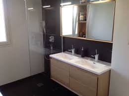 Notre Nouvelle Salle De Bain Ardoise Bois Epure Meubles Rio Et Paroi De Douche Italienne Lapeyre Salle De Bain Paroi De Douche Italienne Paroi De Douche