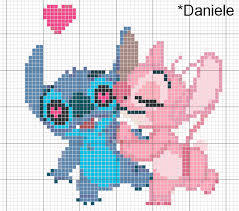 Resultado De Imagen De Pixel Art Lilo Y Stitch Punto De Cruz Disney Arbol De Punto De Cruz Punto De Cruz Bebe Patrones