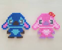 Stitch And Angel Perler Beads By H Ssunnying Perler Bead Disney Easy Perler Bead Patterns Perler Bead Art