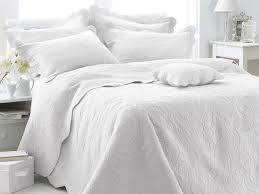 Couvre Lit Boutis Coton Menton Blanc 240x260 Cm Linge Et Maison Com Home Bed Home Decor