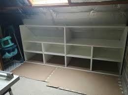 Caisson Sous Pente Spaceo Home Blanc H 100 X L 120 X P 60 Cm Leroy Merlin Caisson Sous Comble Dressing Sous Combles Rangement Combles