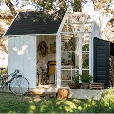 Cabane De Jardin Avec Une Serre Integree Greenhouse Outdoor Terrace