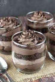 Mini Baileys Chocolate Cheesecake Trifles Recipe Trifle Recipe Food Yummy Food