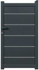 Portillon Aluminium Plein Aracaju Gris Anthracite L 1 04 X H 1 76 M Brico Depot Portillon Aluminium Portillon Gris