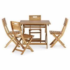 Lot Table De Jardin Bois Rectangulaire Blooma Denia 4 Chaises De Jardin En 2020 Table De Jardin Bois Chaise Diy Et Mobilier De Salle A Manger