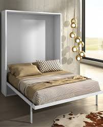 Joy Armoire Lit Escamotable Verticale 2 Places 140x200 Pieds A Retournement Automatique Chene Blanc Meuble Lit Lit Escamotable Lit Mural Ikea