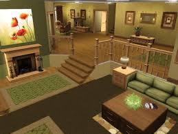 Split Level Living Room Sims House Sims 2 House Sims 4 Houses