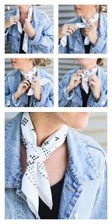 30 Styling Tipps Wie Man Im Sommer Erfrischend Anders Bandana Binden Und Tragen Kann Halstuch Outfit Bandana Binden Outfit Ideen