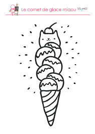 Coloriage Le Cornet De Glace Dessin Glace Coloriage Dessin Kawaii A Colorier