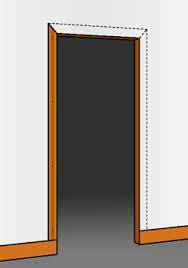 Le Pose De Champlats Est Un Moyen D Obtenir Une Finition Soignee Sur Un Encadrement De Porte Encadrements De Portes Encadrement Porte Habillage Porte