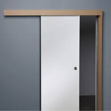 Rail Coulissant Et Habillage Jazz Artens Pour Porte De Largeur 93 Cm Maximum Porte Coulissante Rail Coulissant Porte Galandage