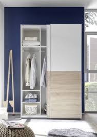 Armoire 2 Portes Coulissantes Lille Imitation Chene Et Blanc Armoire 2 Portes Armoire Porte Coulissante