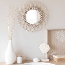 Specchio Rotondo In Rattan D 40 Cm Maisons Du Monde Deco Chambre Orientale Miroir En Rotin Rotin