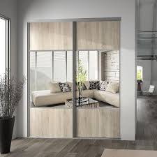 Porte Placard Coulissante Miroir Chene Clair 92 X 245 Valla Castorama Placard Coulissant Portes De Placard Coulissantes Miroir Porte Placard Coulissante