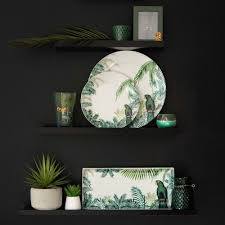 Assiette A Dessert En Lot De 2 Imprimes Tropicaux Vaisselle Maison Du Monde Objet Deco