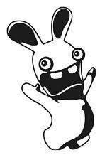 Stickers Lapin Cretin Lapin Cretin Dessin Lapin Cretin Silhouette Animaux