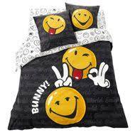 Housse De Couette Smiley Cadeau Ado Jeune Junior Lit 1 Personne 2 Personnes 140 X 200 200 X 200 Et 220 X 240 Parure Couett Linge De Lit Linge Housse De Couette