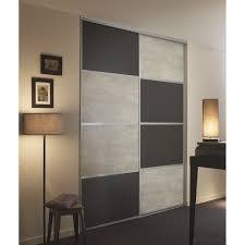 Lot De 2 Panneaux Blanc Gris Fonce Spaceo Porte Placard Coulissante Porte Placard Et Meuble Rangement