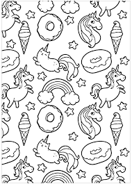 13 Luxe De Coloriage Kawai Image En 2020 Licorne A Colorier Dessin Kawaii A Imprimer Coloriage Kawaii