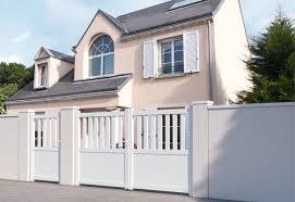 Portail Aluminium Battant Blanc Segovia L 3 56 X H 1 40 M Brico Depot