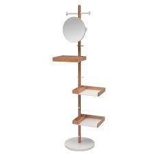 Totem Portant En Hetre Multi Fonction 50x40xh181 Cm En 2020 Porte Manteau Mural Rangement Gifi Petit Rangement